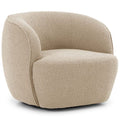 Fauteuil pivotant Domora, Beige