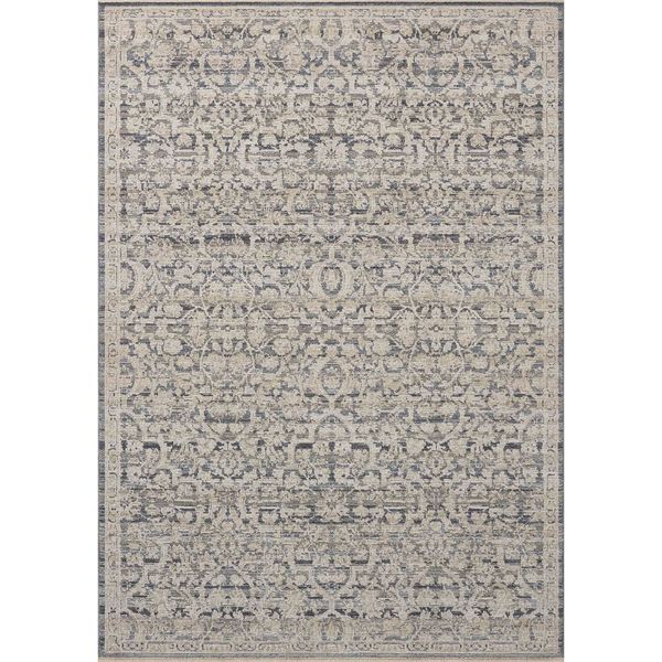 Tapis Milena MLE-02 Loloi, Jean/Naturel