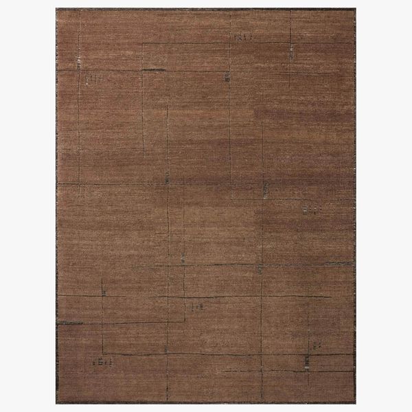 Tapis Beckham BEC-05 Loloi, Charbon/Marron