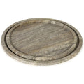 Ensemble plateaux ronds marbre Sutton, Gris