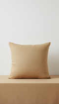 Coussin lin sable chaud