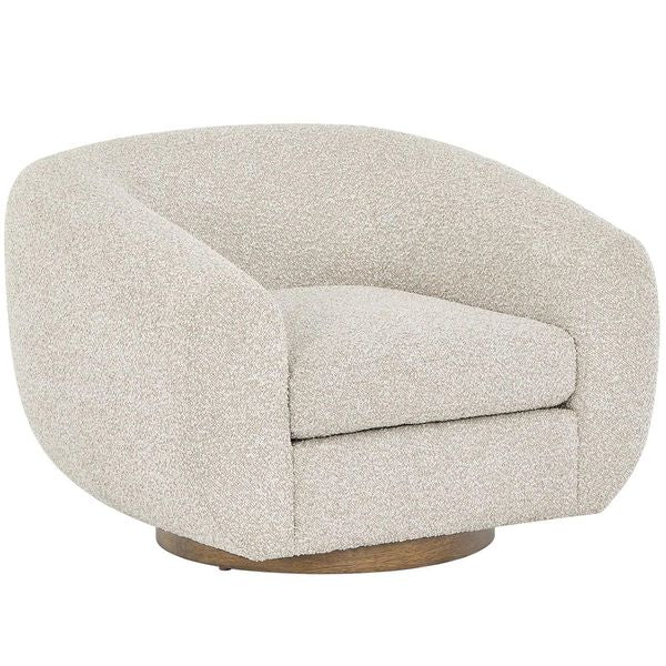 Fauteuil Pivotant Fitz, Sable Santa Cruz