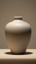 Vase céramique en porcelaine blanche